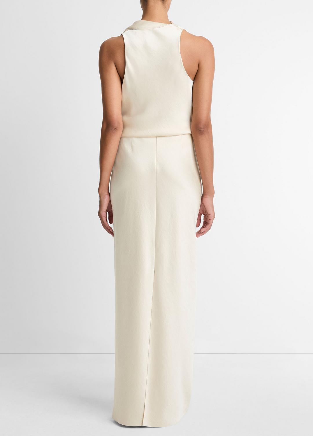 Satin Bias Column Skirt in Skirts - BONA