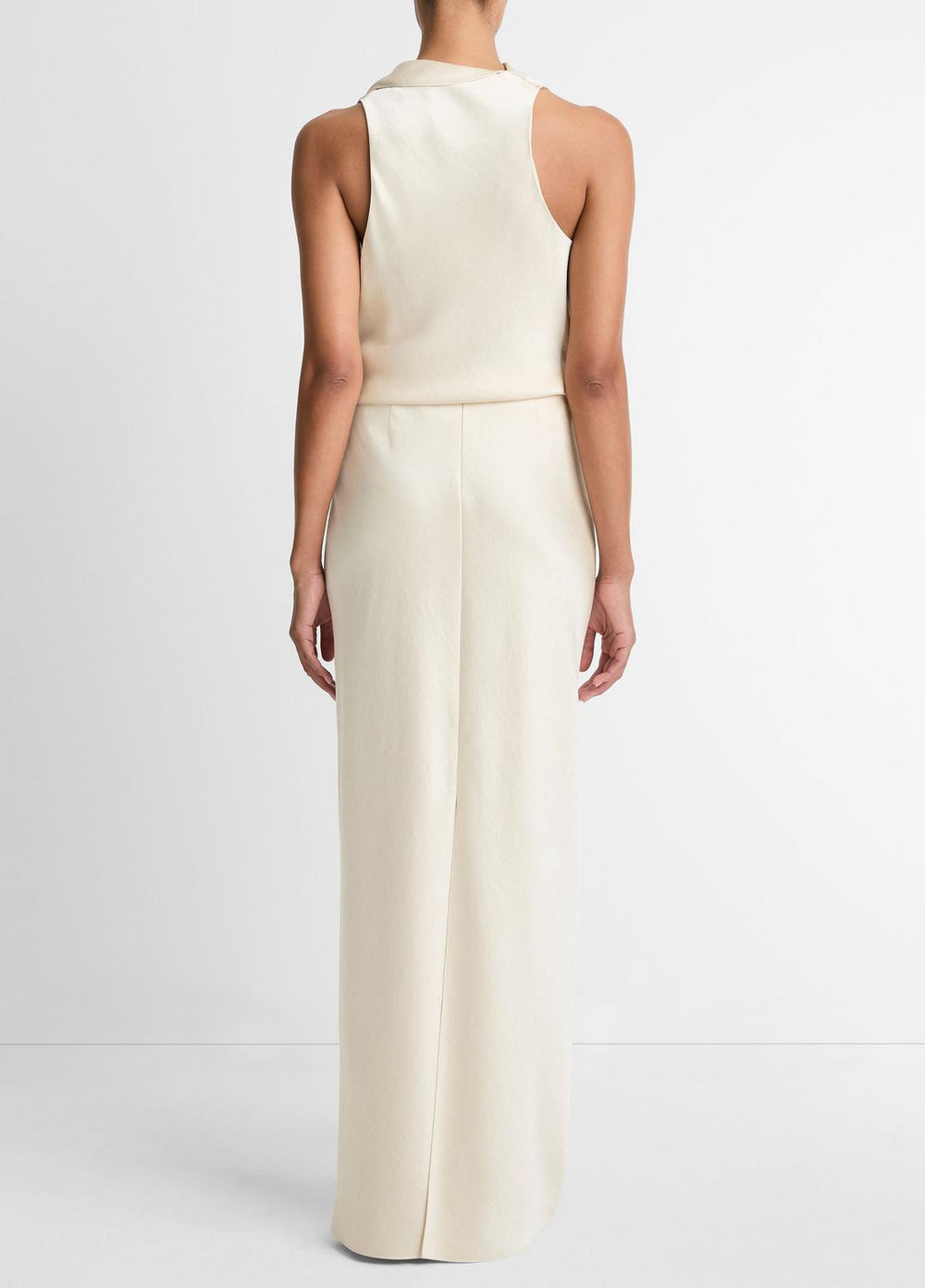 Satin Bias Column Skirt in Skirts - BONA