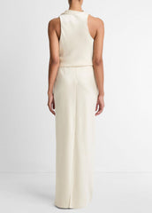 Satin Bias Column Skirt in Skirts - BONA