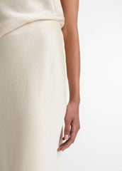 Satin Bias Column Skirt in Skirts - BONA