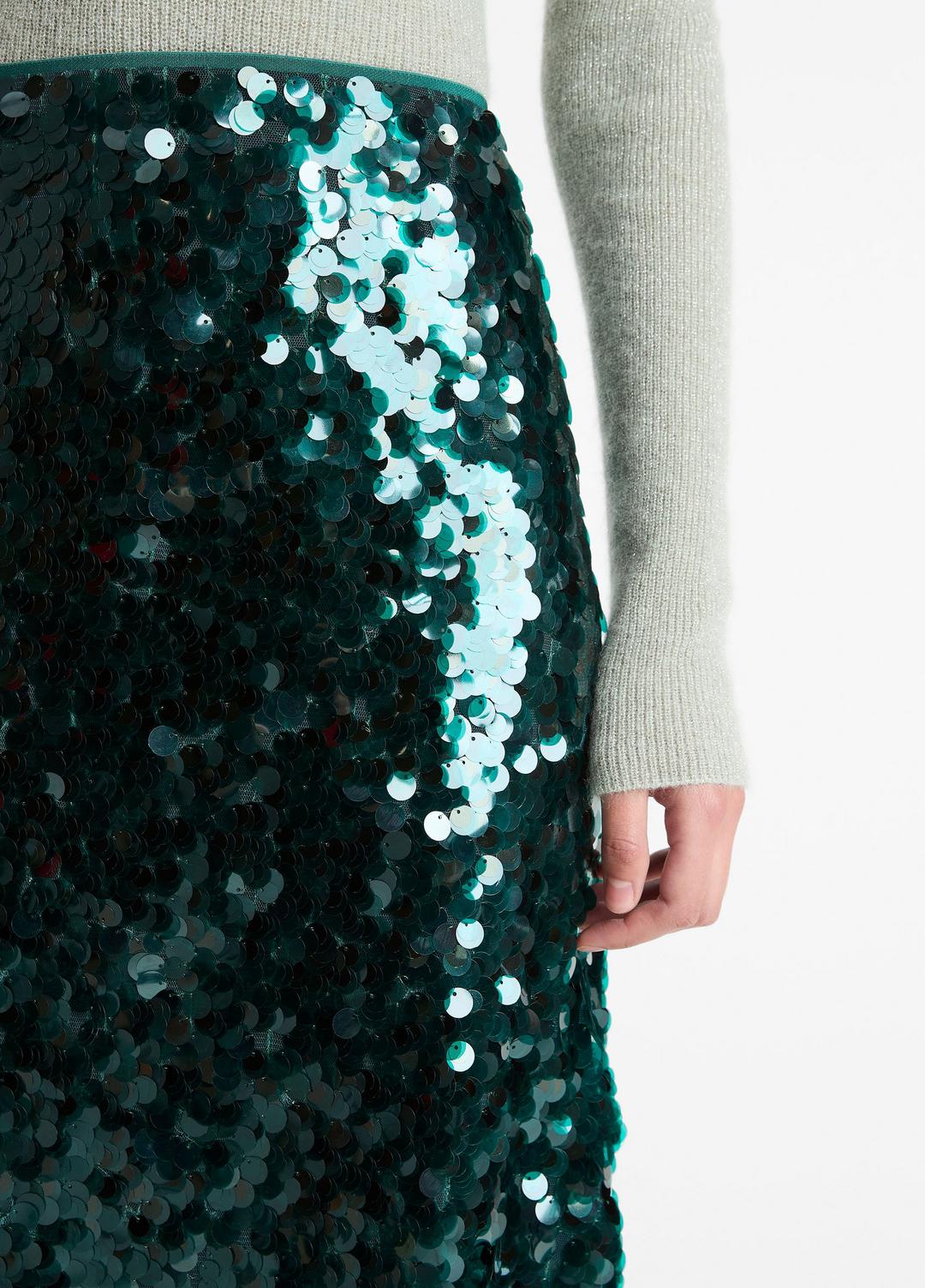 Paillette Bias Skirt in Skirts - JUNIPER