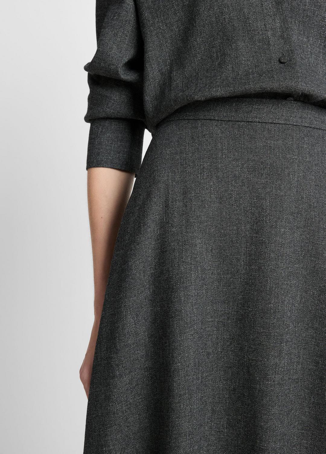 Italian Jaspe Full Skirt in Skirts - MEDIUM HEATHER GREY