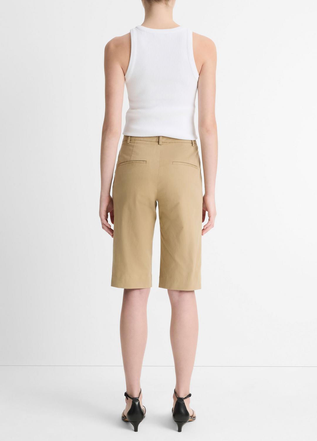 Italian Stretch-Cotton Chino Short in Shorts - DESERT