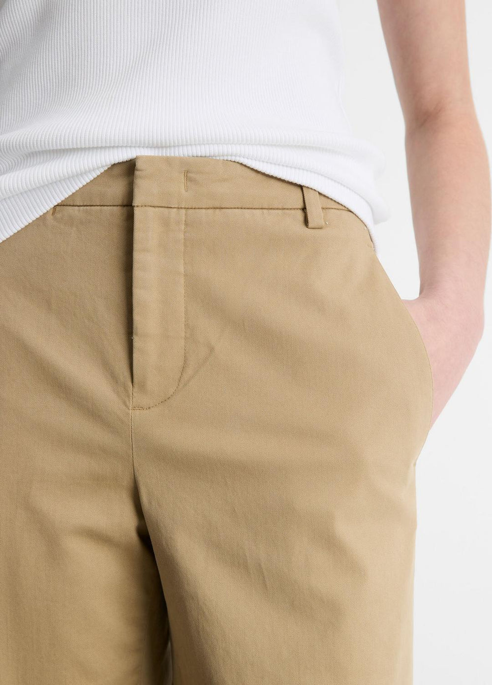 Italian Stretch-Cotton Chino Short in Shorts - DESERT