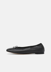 Darla Leather Ballet Flat in Loafers & Flats - BLACK