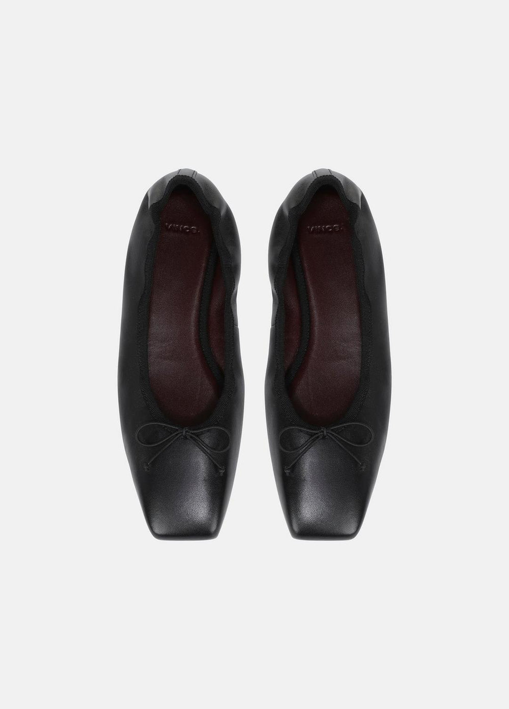 Darla Leather Ballet Flat in Loafers & Flats - BLACK