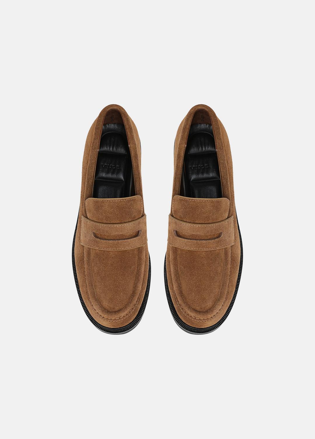 Siena Suede Lug-Sole Loafer in Loafers & Flats - ELM WOOD