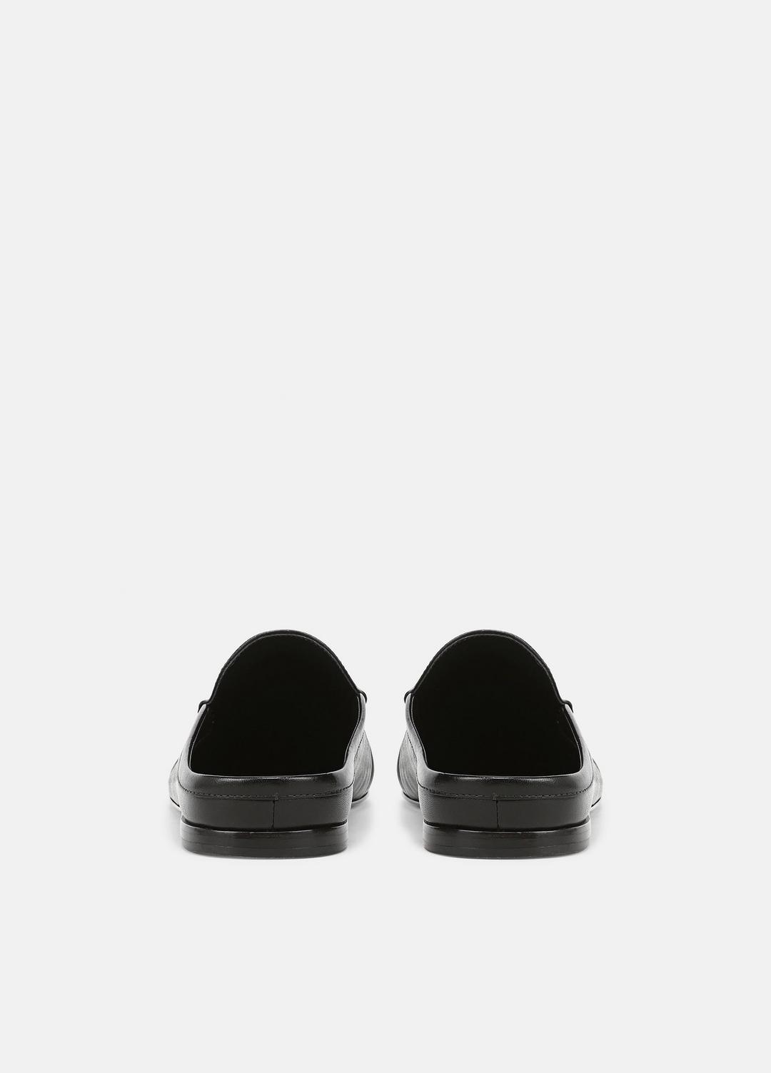 Tevin Leather Mule in Loafers & Flats - BLACK