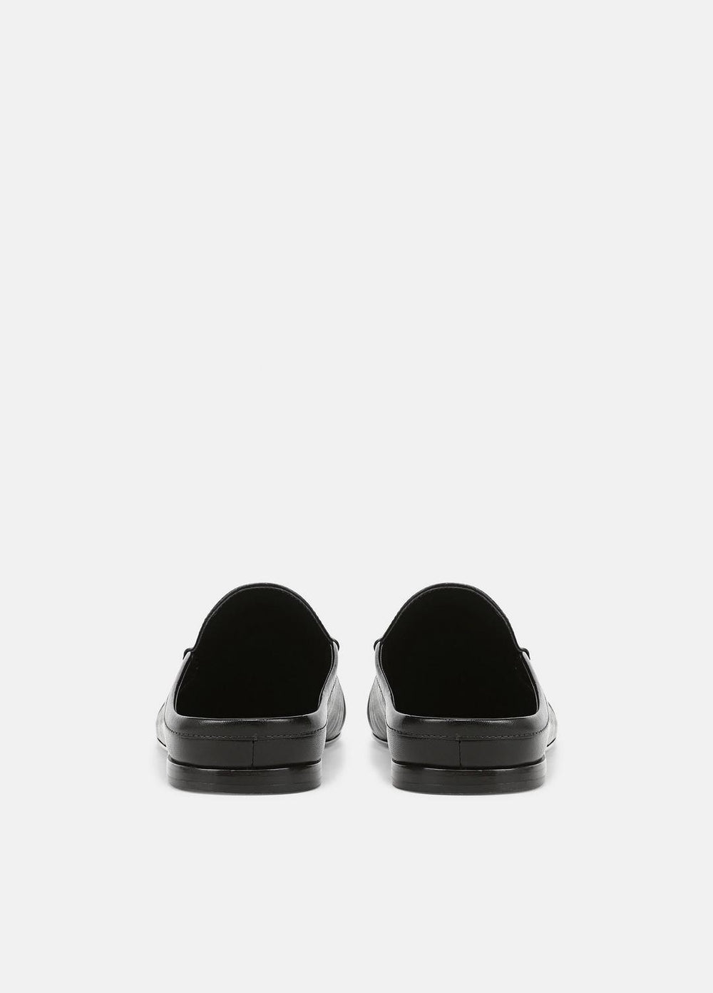 Tevin Leather Mule in Loafers & Flats - BLACK