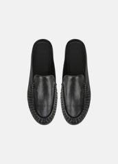 Tevin Leather Mule in Loafers & Flats - BLACK