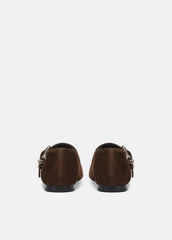 Daniela Suede Mary Jane Flat in Loafers & Flats - CLOVE