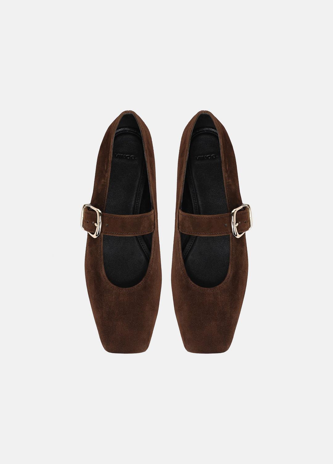 Daniela Suede Mary Jane Flat in Loafers & Flats - CLOVE