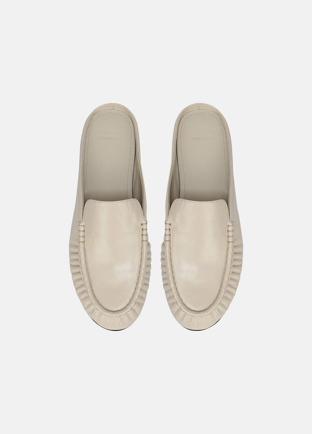 Tevin Leather Mule in Loafers & Flats - MOONLIGHT