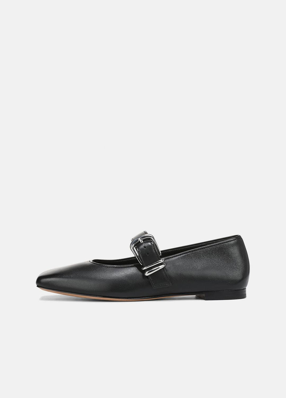 Daniela Leather Mary Jane Flat in Loafers & Flats - BLACK