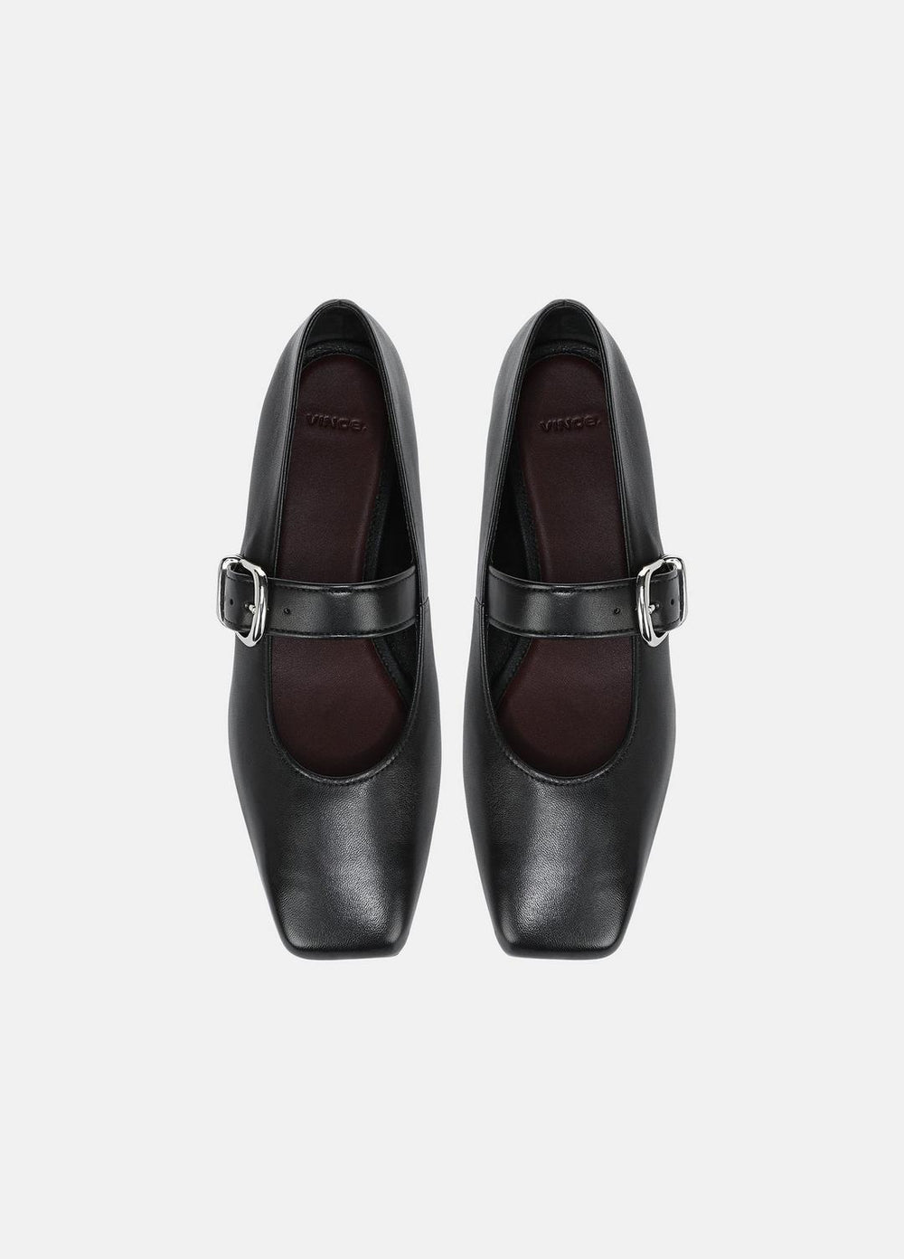 Daniela Leather Mary Jane Flat in Loafers & Flats - BLACK