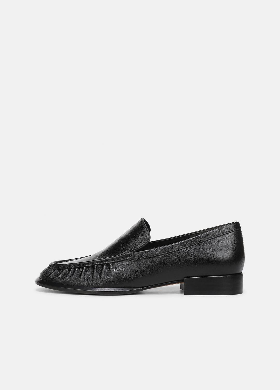 Nora Leather Loafer in Loafers & Flats - BLACK