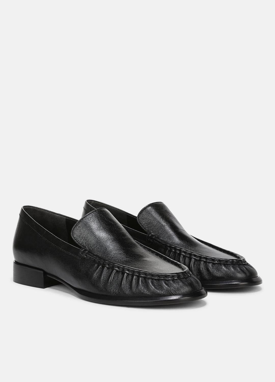 Nora Leather Loafer in Loafers & Flats - BLACK