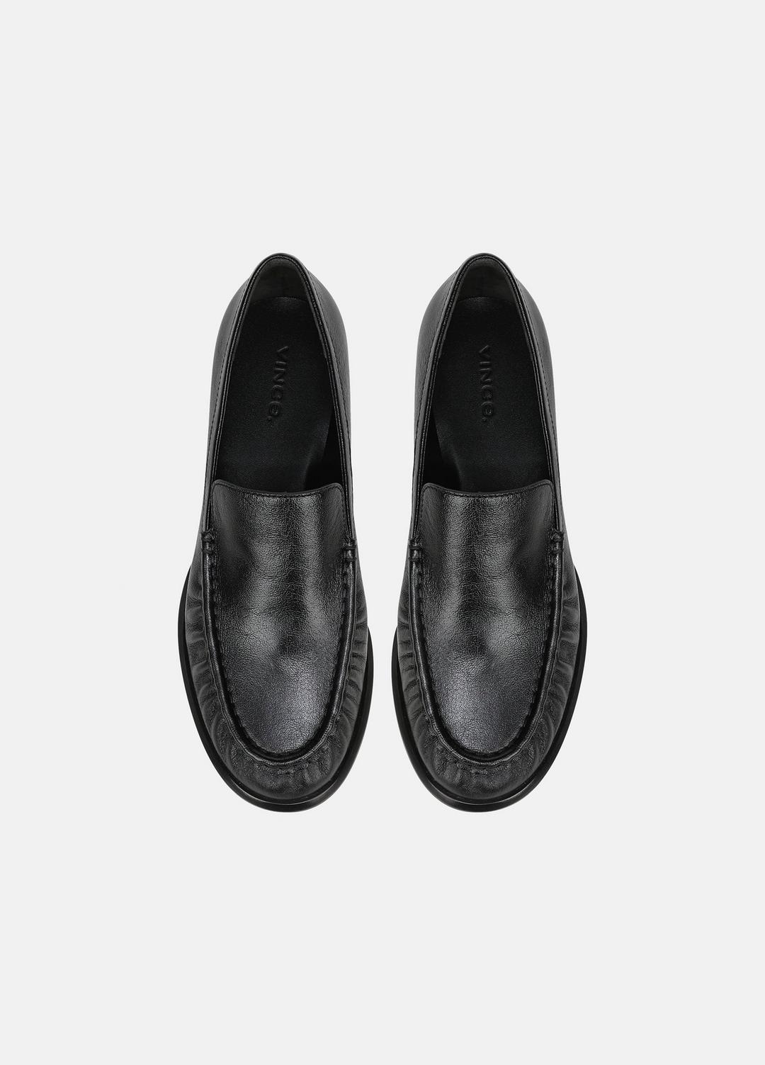 Nora Leather Loafer in Loafers & Flats - BLACK