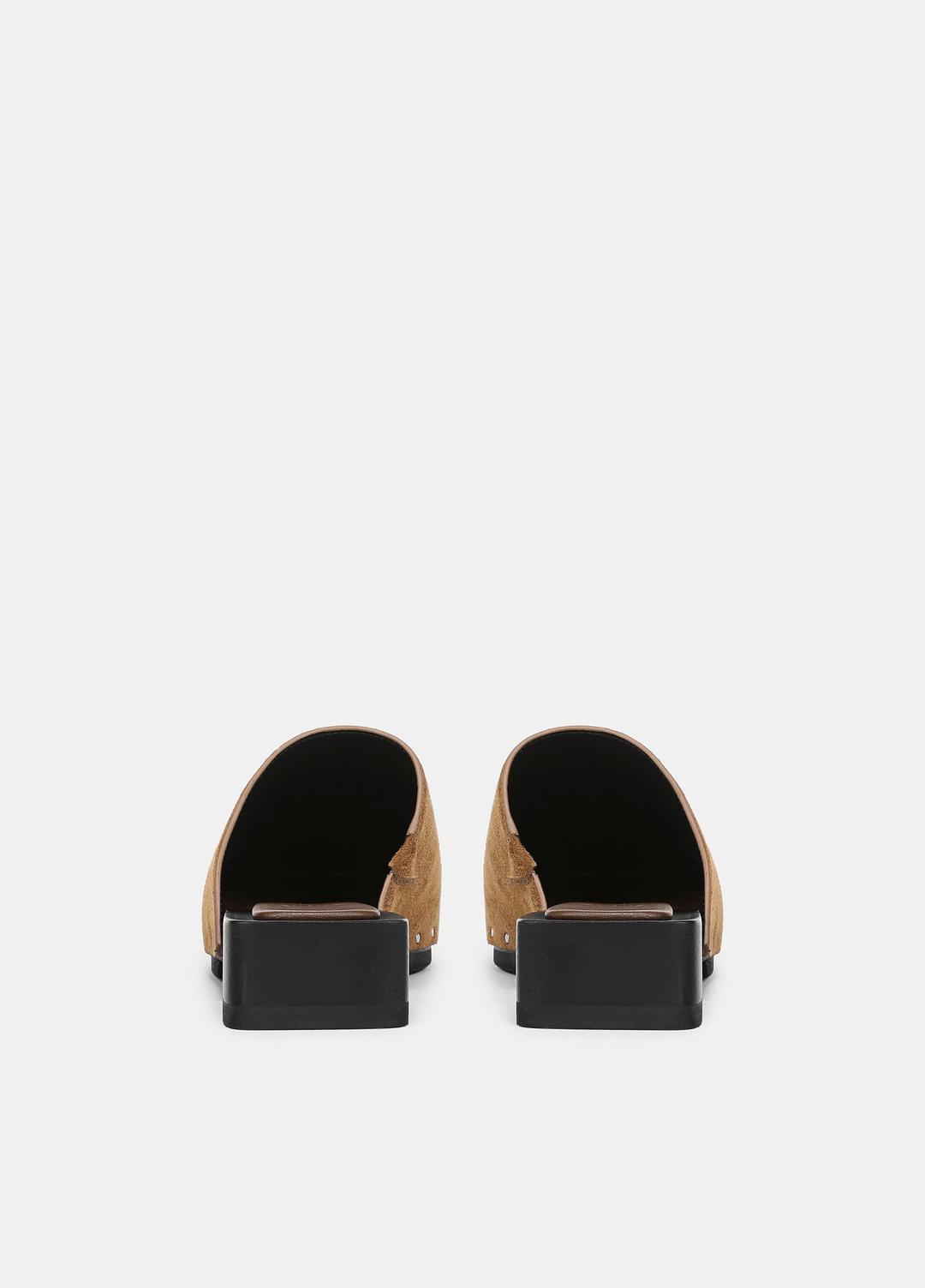 Margarita Suede Clog in Loafers & Flats - ELMWOOD