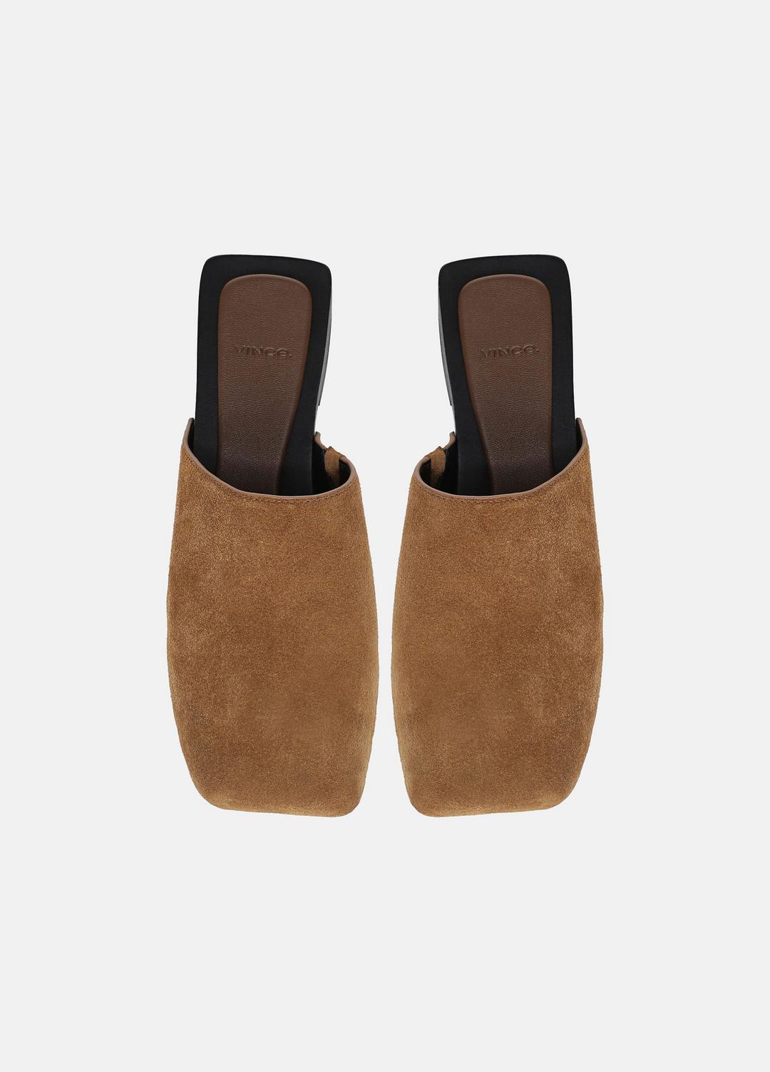 Margarita Suede Clog in Loafers & Flats - ELMWOOD