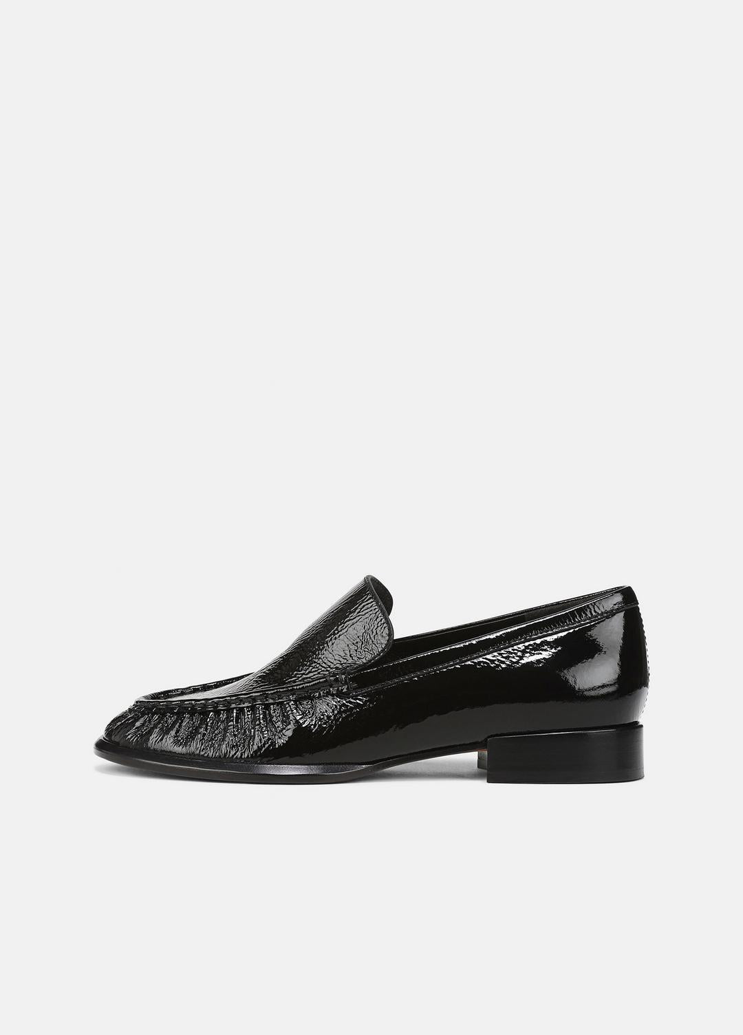 Nora Leather Loafer in Loafers & Flats - BLACK