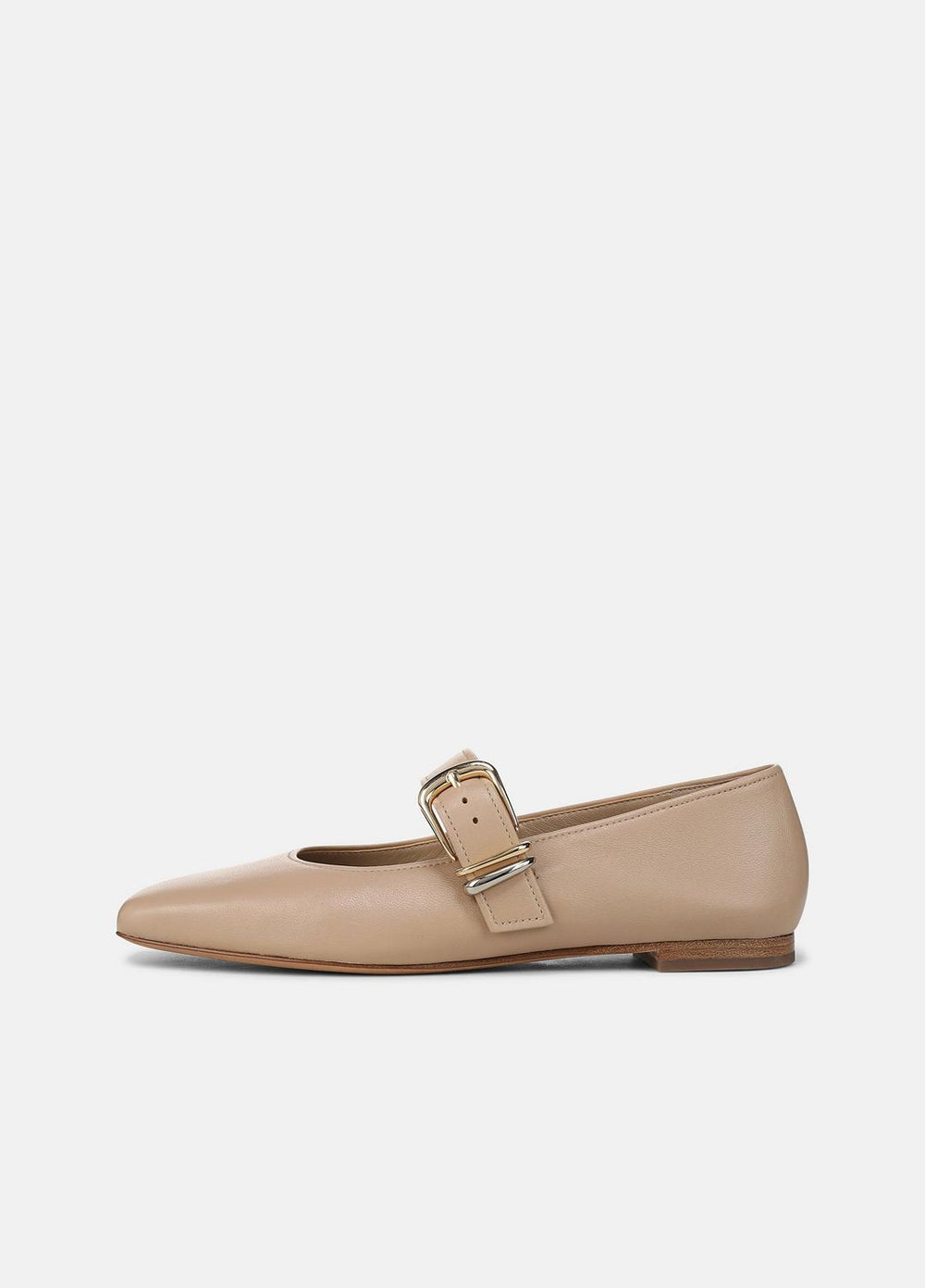 Daniela Leather Mary Jane Flat in Loafers & Flats - WARM ALMOND