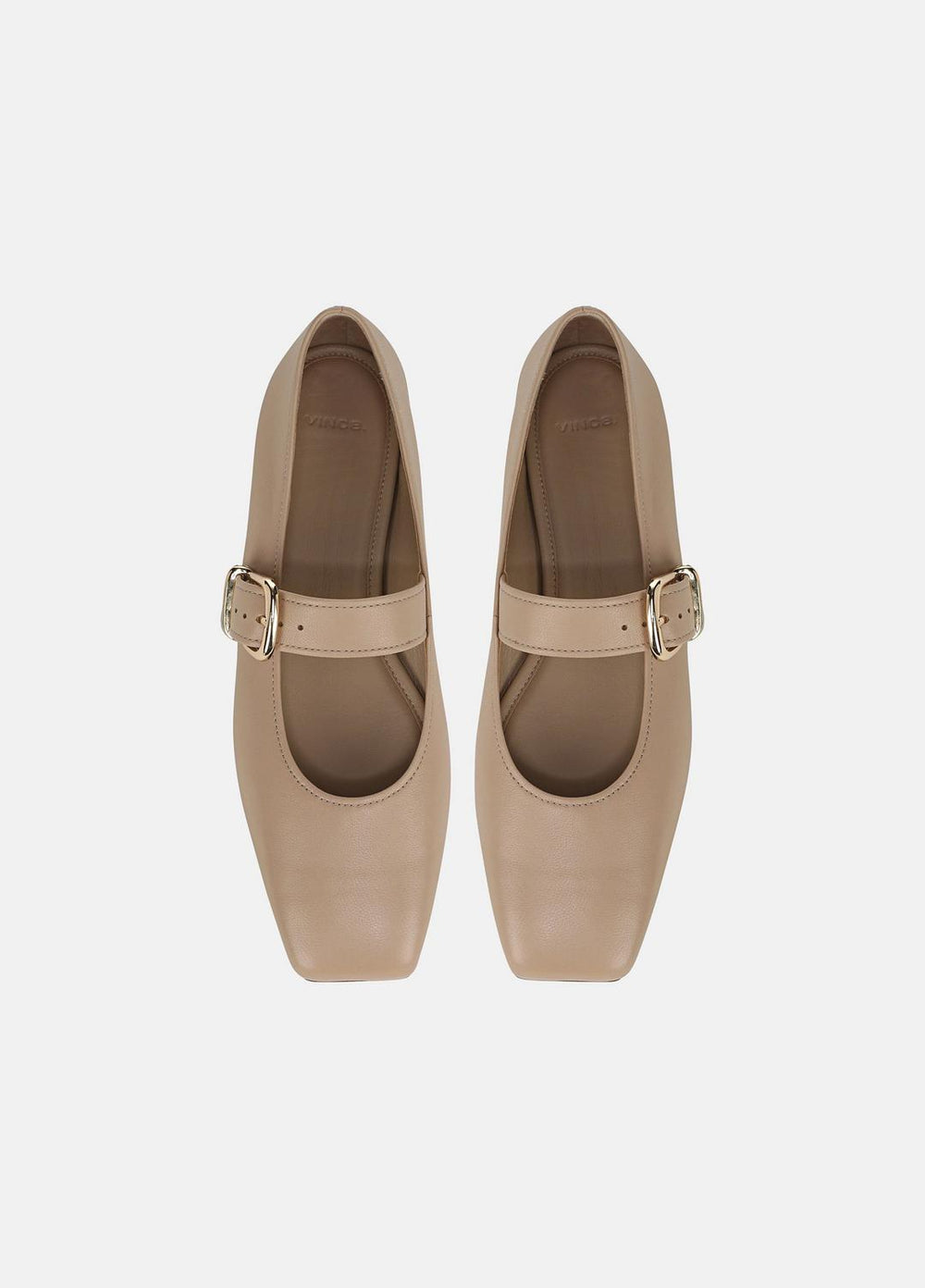 Daniela Leather Mary Jane Flat in Loafers & Flats - WARM ALMOND