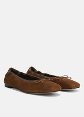 Darla Suede Ballet Flat in Loafers & Flats - ELMWOOD