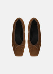 Darla Suede Ballet Flat in Loafers & Flats - ELMWOOD