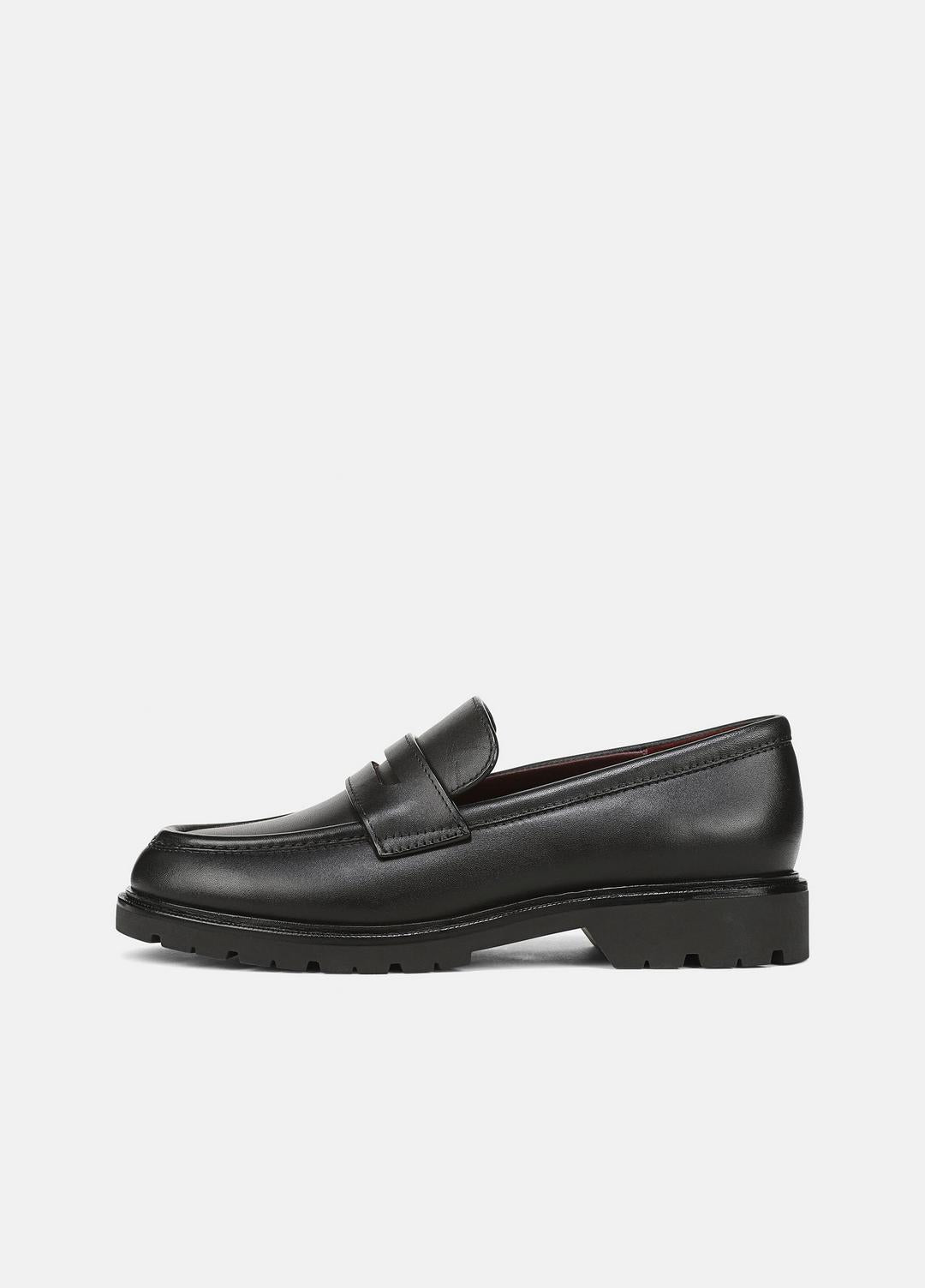 Siena Leather Lug-Sole Loafer in Loafers & Flats - BLACK
