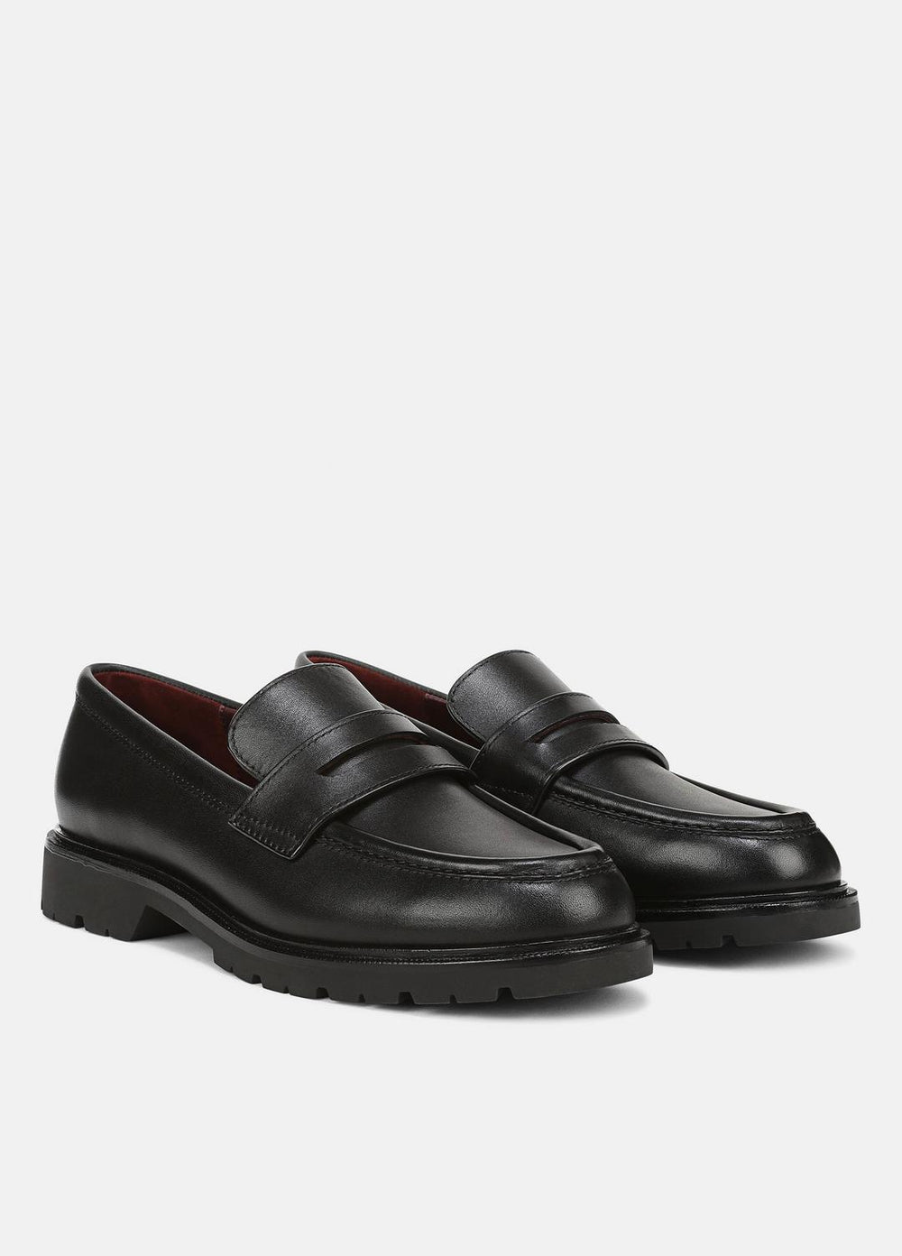 Siena Leather Lug-Sole Loafer in Loafers & Flats - BLACK