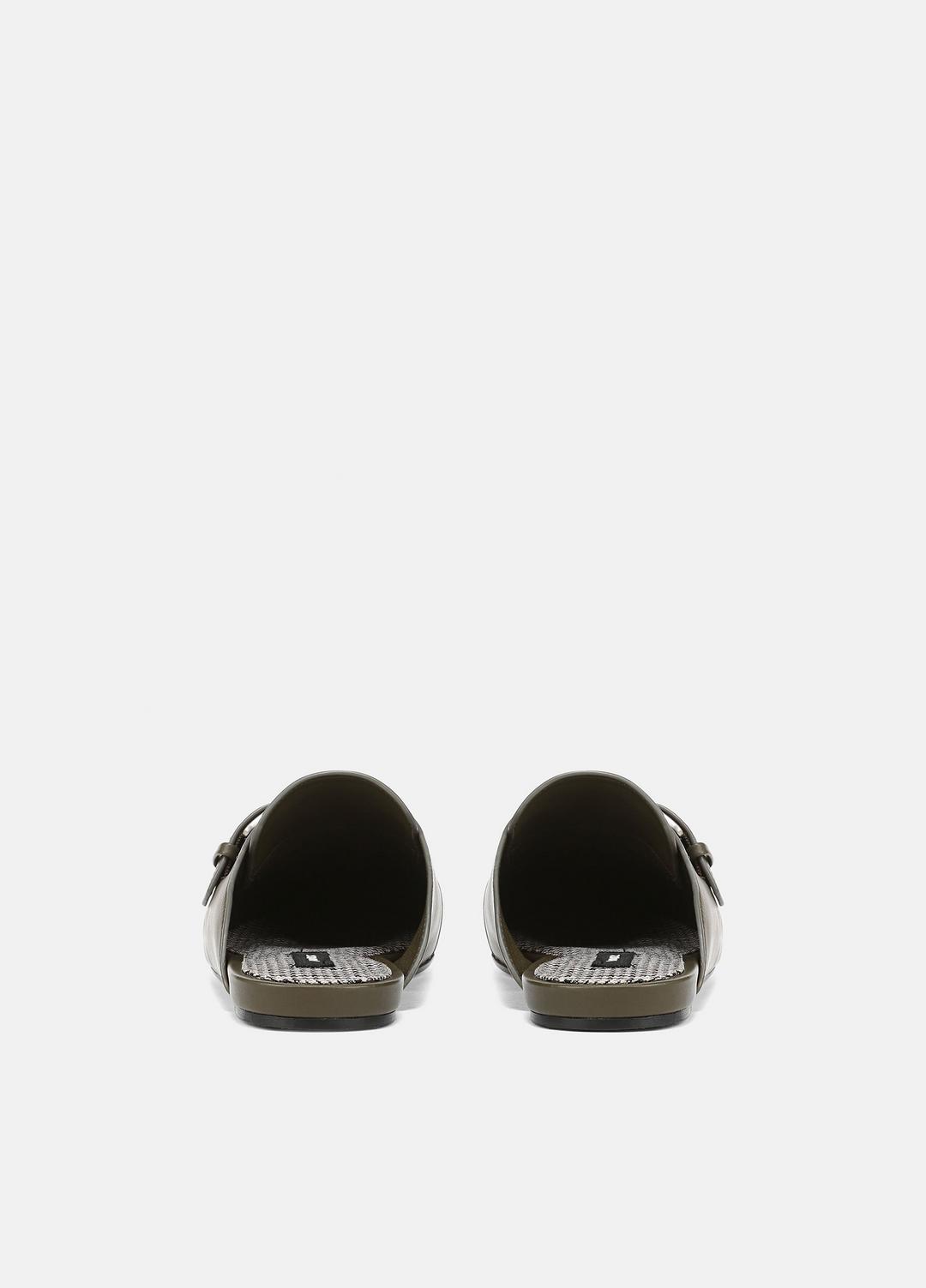 Minetta Leather Loafer Mule in Loafers & Flats - MILITARE