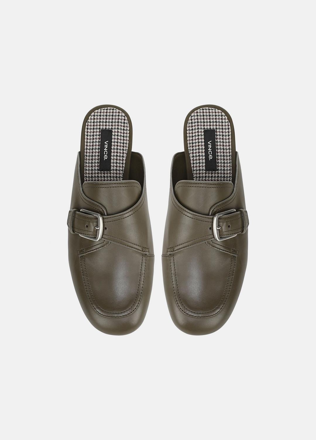 Minetta Leather Loafer Mule in Loafers & Flats - MILITARE