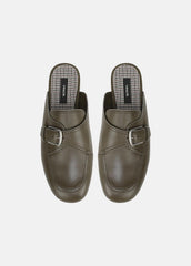 Minetta Leather Loafer Mule in Loafers & Flats - MILITARE