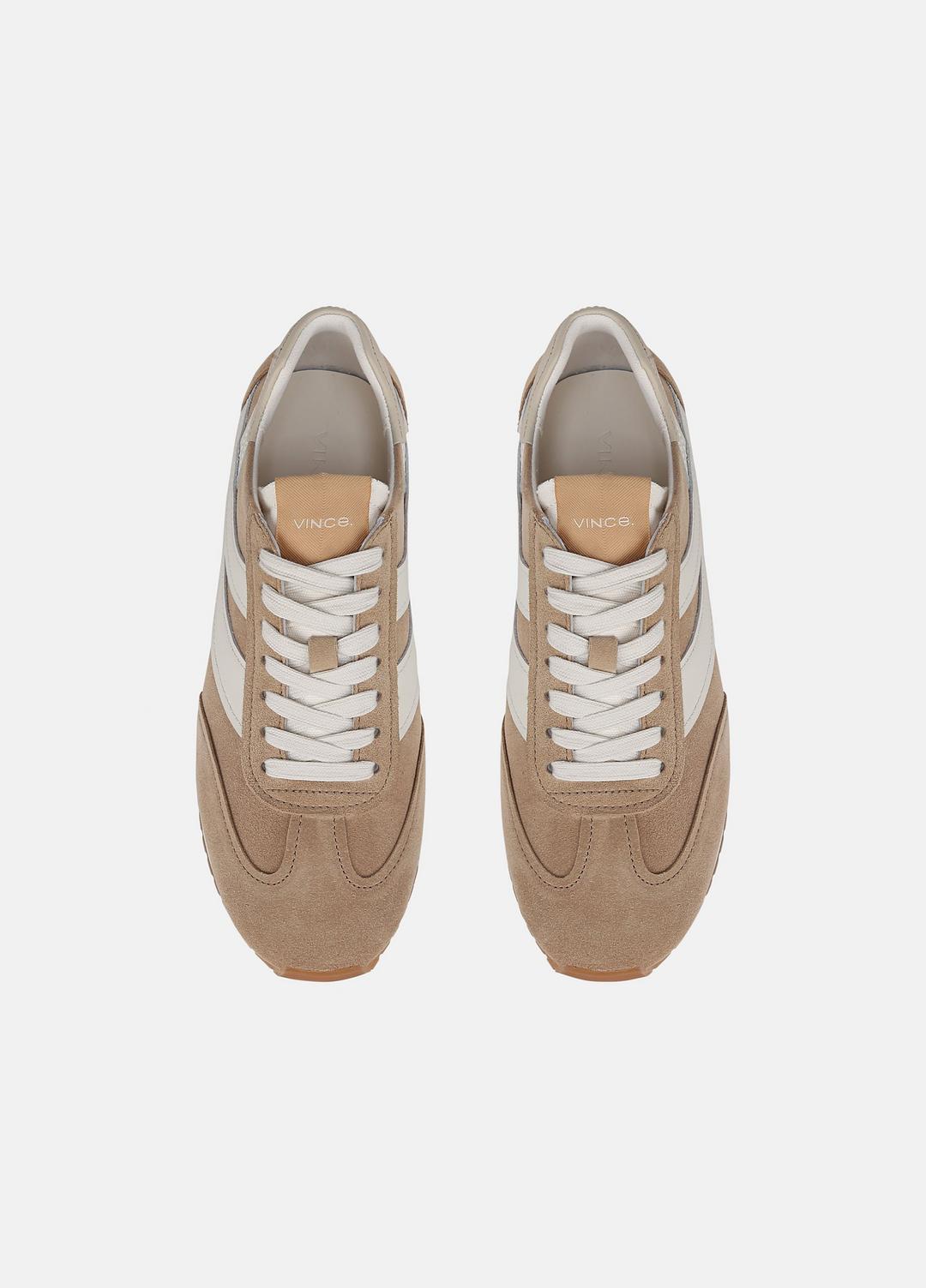 Oasis Suede and Leather Runner Sneaker in Sneakers - NEW CAMEL/WHITE FOAM