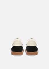 Oasis Suede & Shearling Sneaker in Sneakers - BLACK