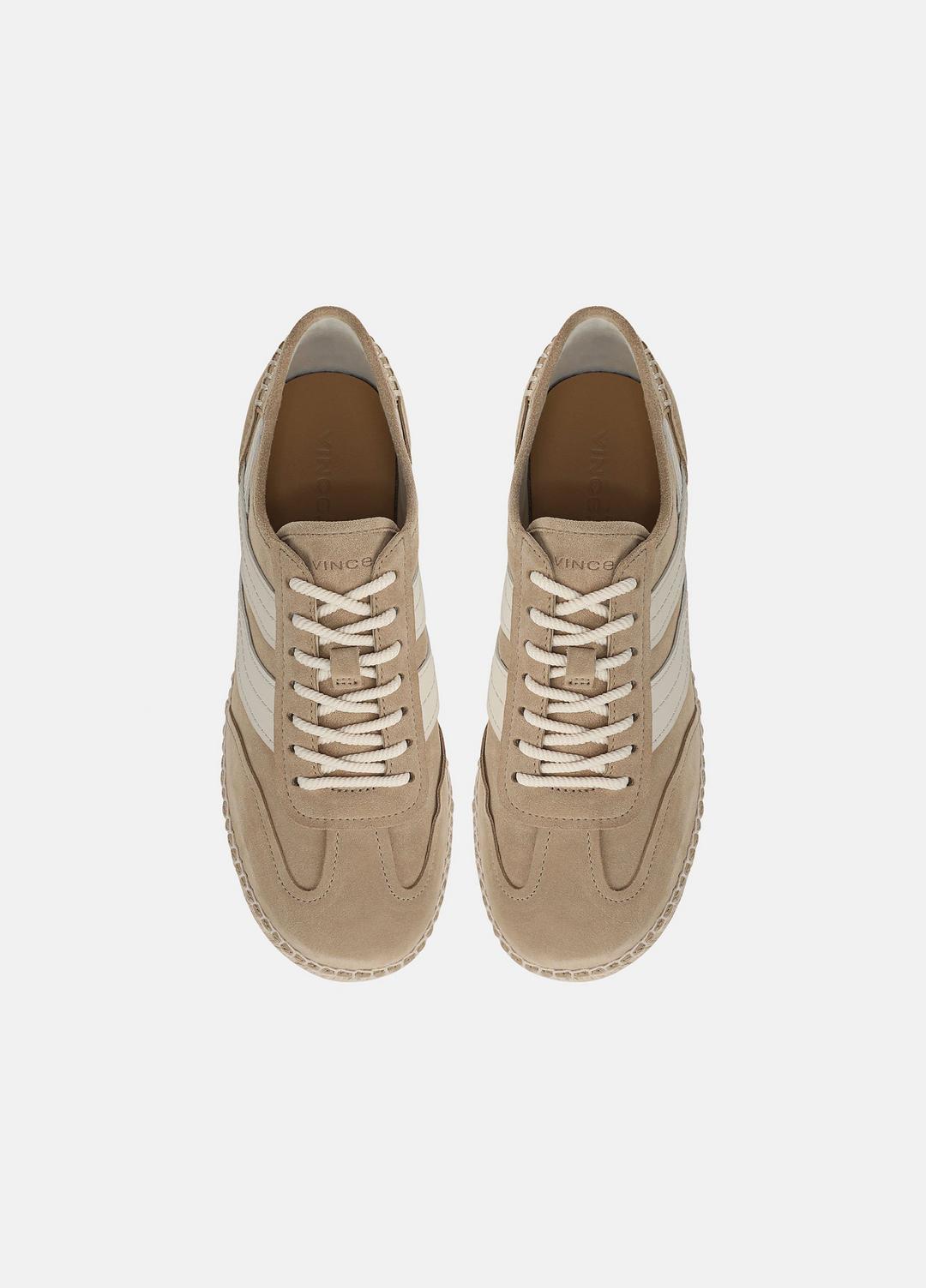 Oasis Suede & Leather Espadrille Sneaker in Sneakers - SAND TRAIL