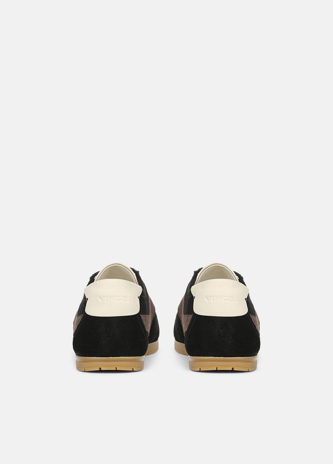 LA Suede & Leather Runner Sneaker in Sneakers - BLACK/DARK MOCHA