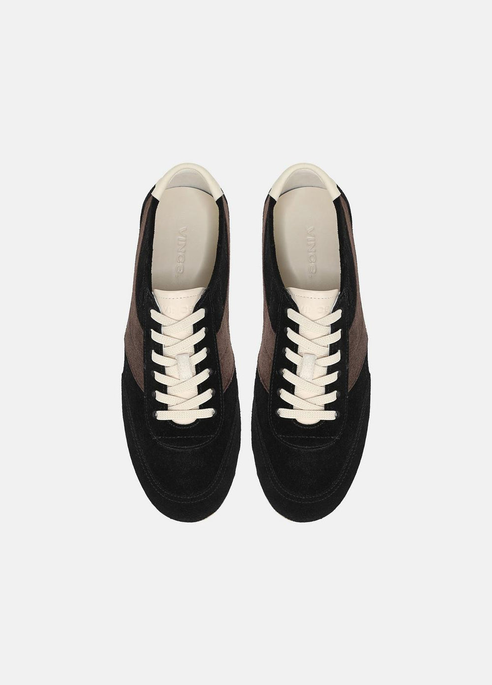LA Suede & Leather Runner Sneaker in Sneakers - BLACK/DARK MOCHA