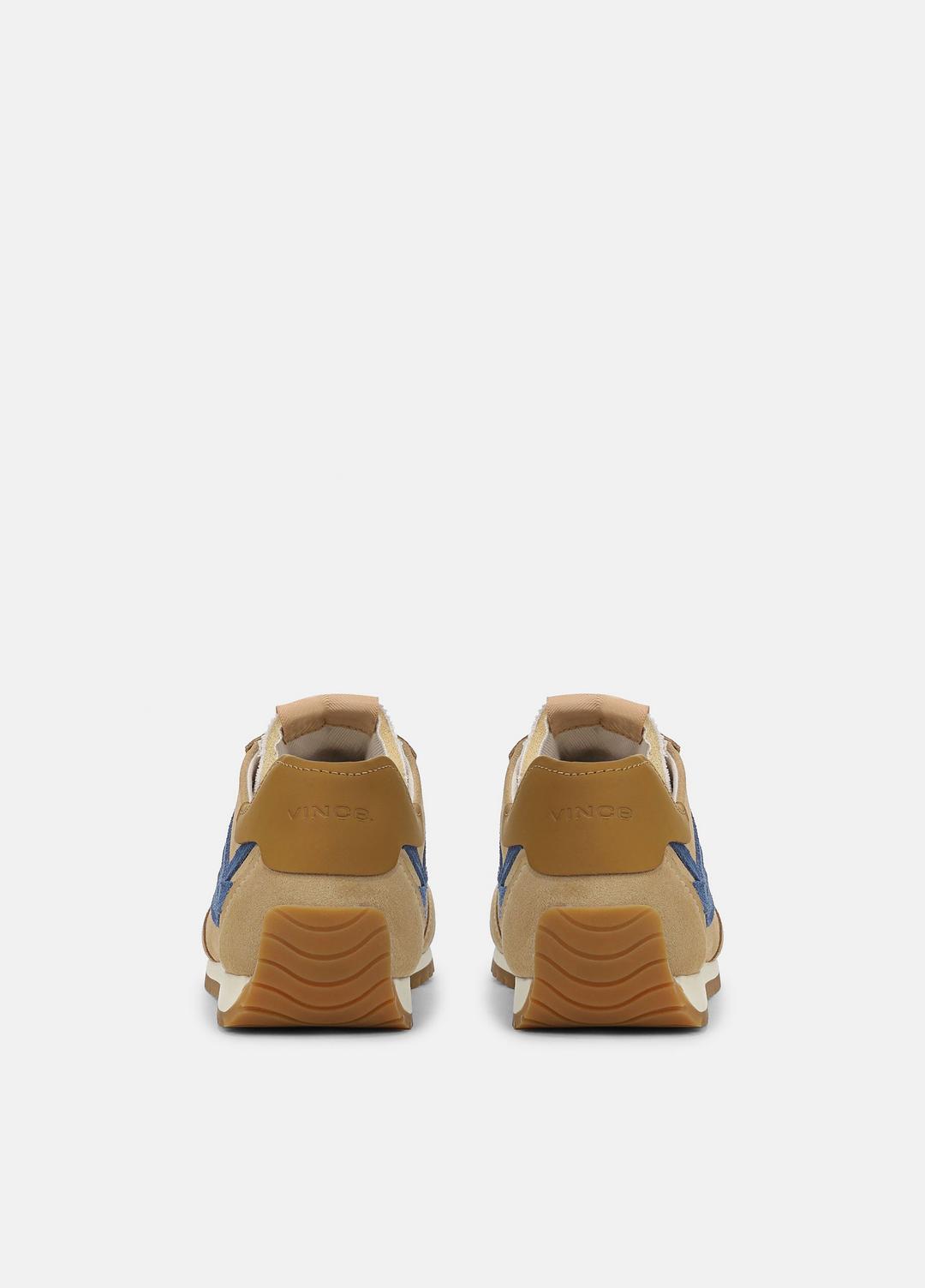 Oasis Suede & Leather Runner Sneaker in Sneakers - MOONLIGHT/BILLIARD GREEN