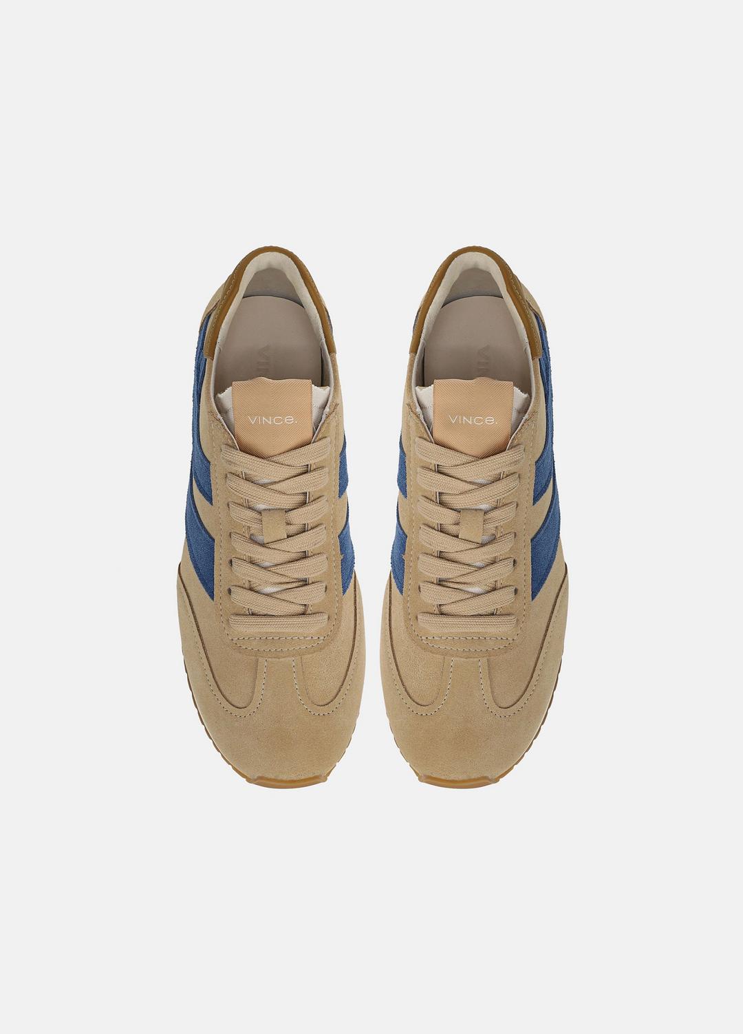 Oasis Suede & Leather Runner Sneaker in Sneakers - MOONLIGHT/BILLIARD GREEN