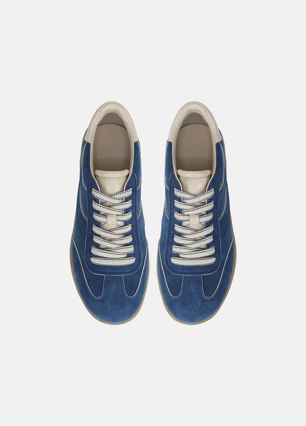 Oasis Contrast-Edge Suede Sneaker in Sneakers - INDIGO/FLAX