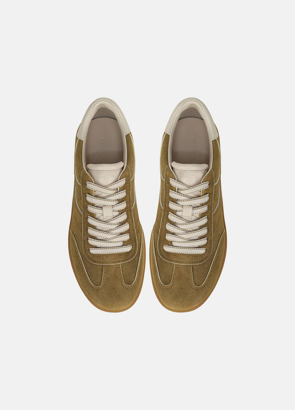 Oasis Contrast-Edge Suede Sneaker in Sneakers - OLIVEWOOD/FLAX