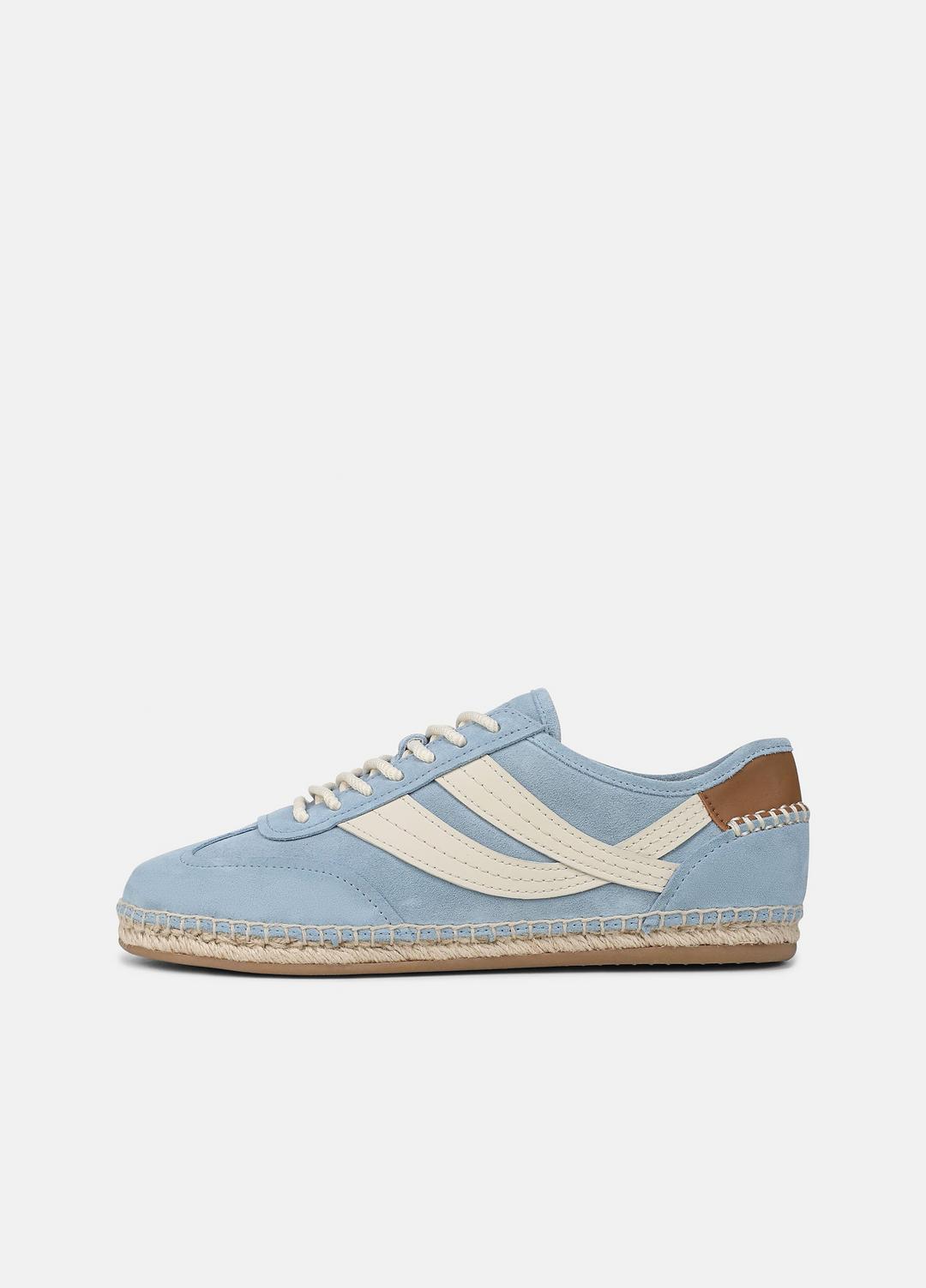 Oasis Suede & Leather Espadrille Sneaker in Sneakers - GLACIAL BLUE/FLAX