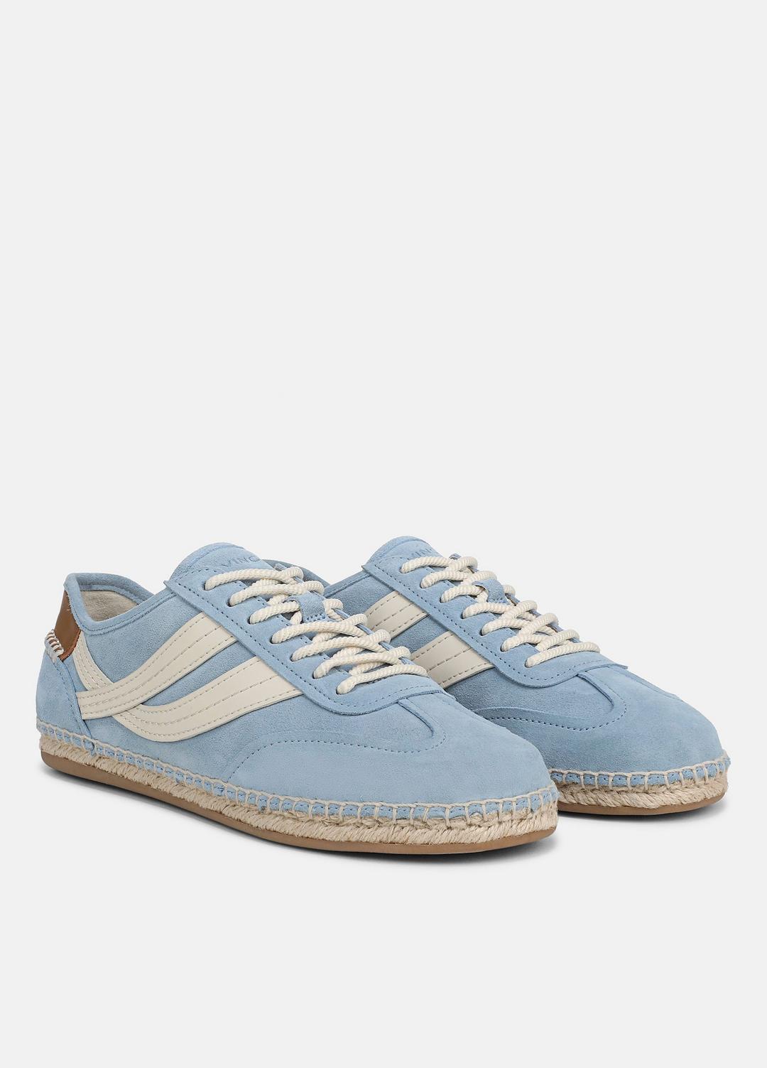 Oasis Suede & Leather Espadrille Sneaker in Sneakers - GLACIAL BLUE/FLAX