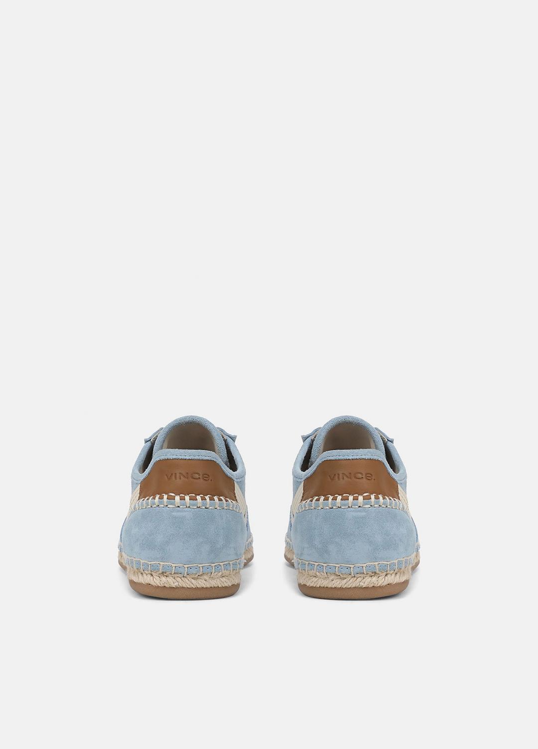 Oasis Suede & Leather Espadrille Sneaker in Sneakers - GLACIAL BLUE/FLAX