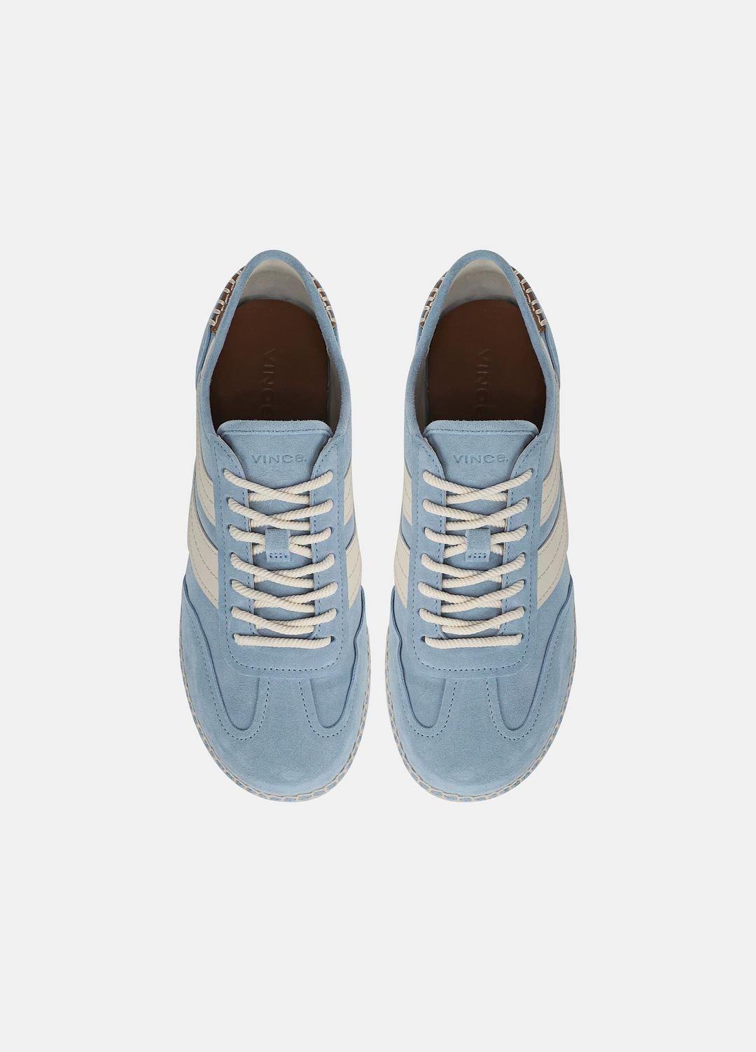 Oasis Suede & Leather Espadrille Sneaker in Sneakers - GLACIAL BLUE/FLAX
