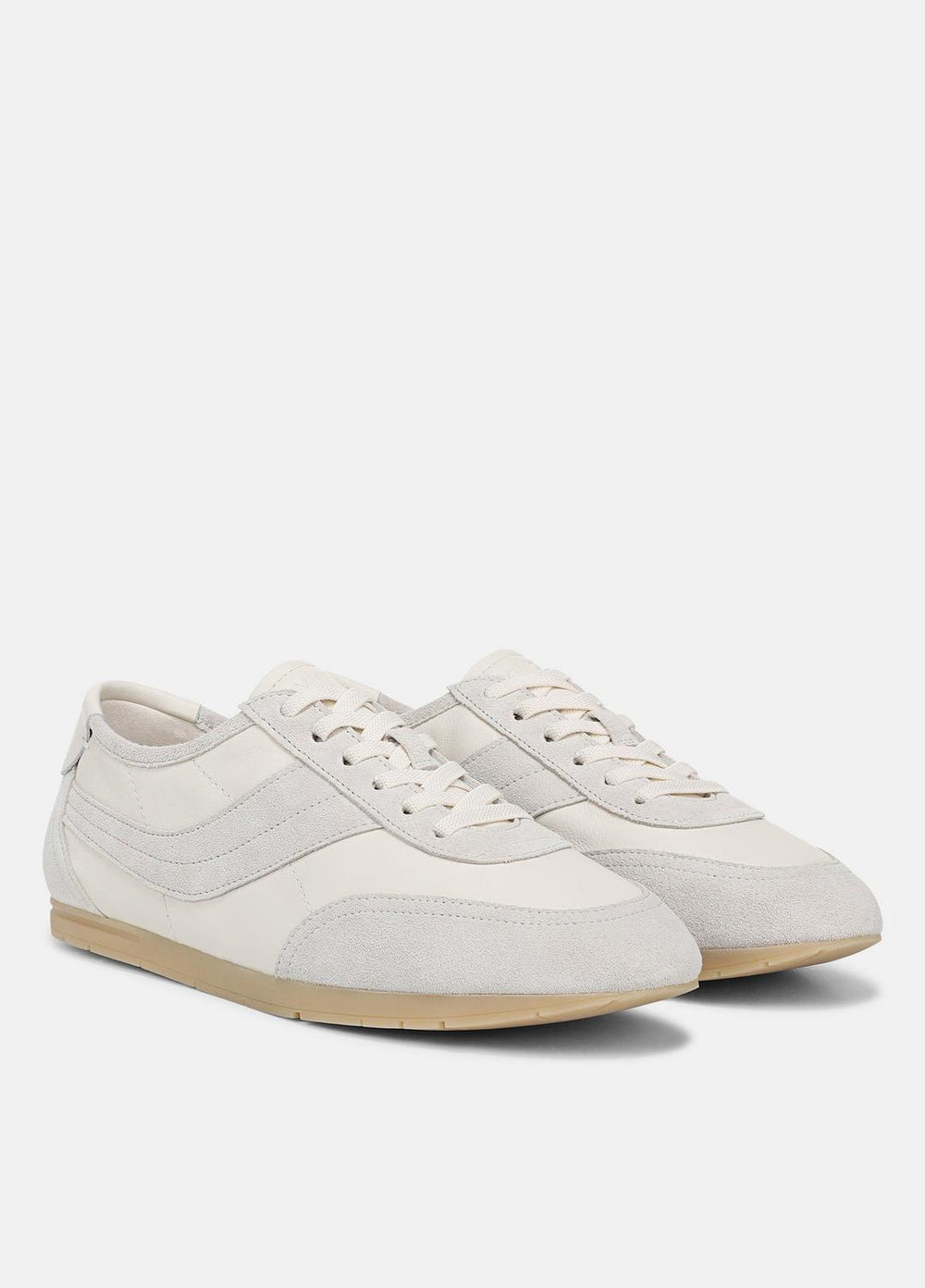 LA Leather & Suede Runner Sneaker in Sneakers - HORCHATA/PEBBLE WHITE