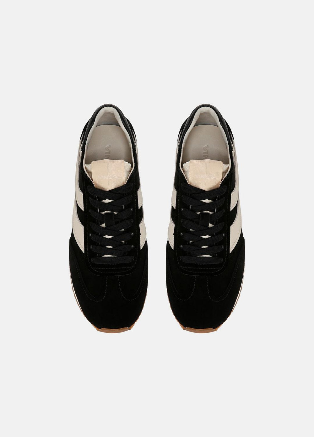 Oasis Suede and Leather Runner Sneaker in Sneakers - BLACK