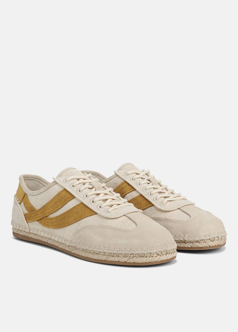 Oasis Linen & Leather Espadrille Sneaker in Sneakers - MOONLIGHT/GOLDEN DESERT